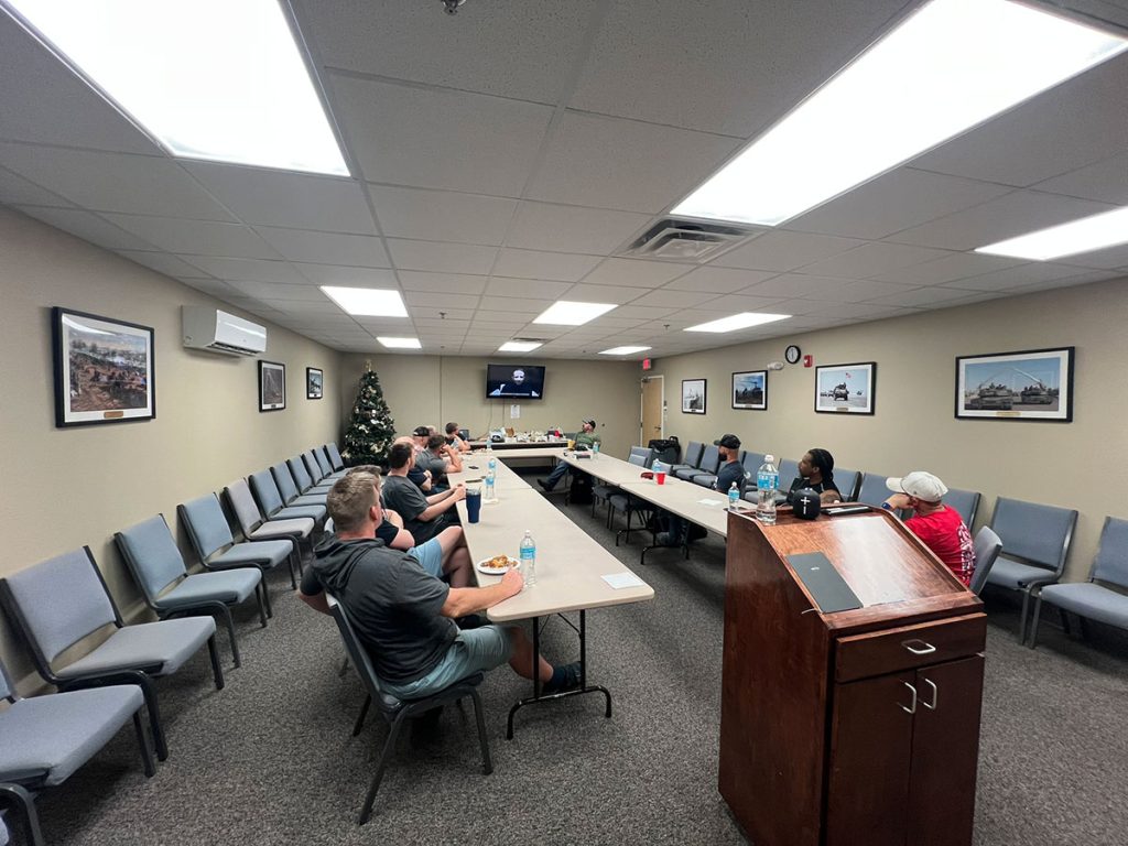 Veterans attending a PTSD support group in Ocala, FL