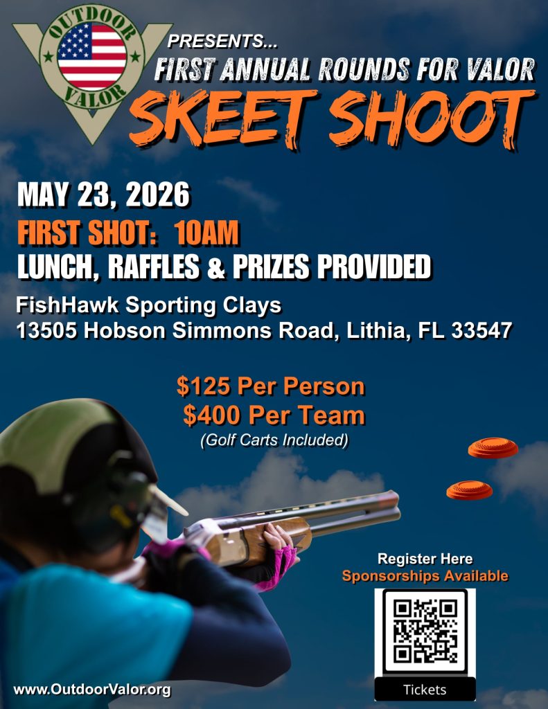 Rounds for Valor Skeet Shoot Flyer
